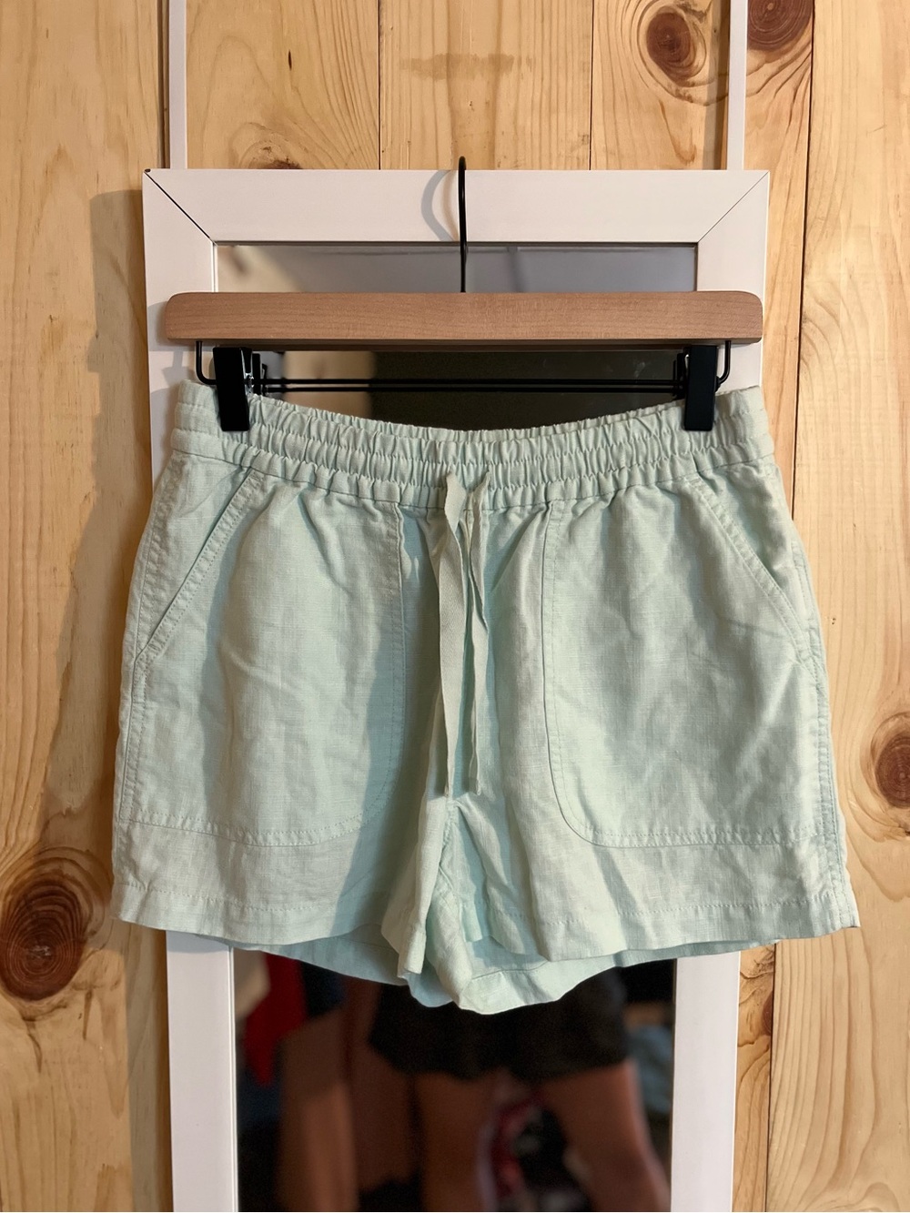 J.Crew Linen Lyocell Blend Drawstring Shorts W/ Pockets